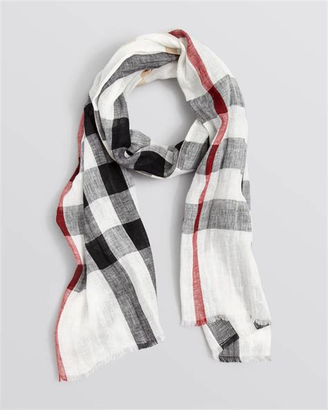 burberry giant exploded linen check lightweight scarf|Burberry Giant Check Print Wool & Silk Scarf .